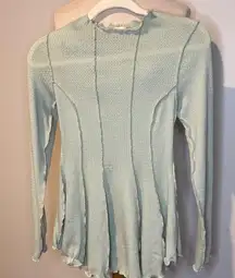 Altar'd State NWOT Light green Long Sleeve Top sz M