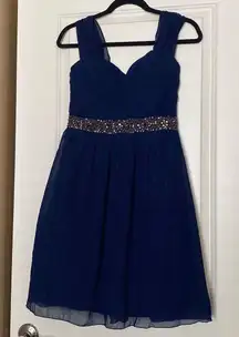 Dark Blue Mini Dress