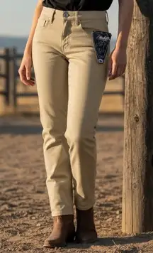 Vintage Blaze Riding Pants 7/27 Khaki High Waist Barrel Rodeo Equestrian Western