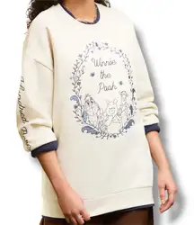 Disney Winnie the Pooh Floral Tonal Crewneck Sweater