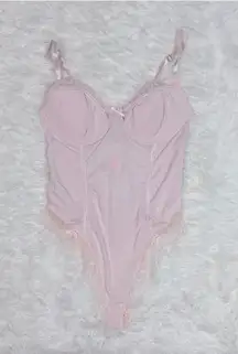 Lace Trim Lingerie Bodysuit