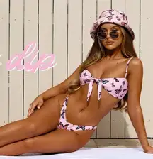White Fox Boutique Babe Butterfly 🦋 Print 2 Piece Set Swimsuit