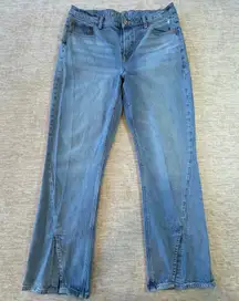 American Eagle Jeans Womens Size 14 90s Bootcut Real Good Split Hem Denim