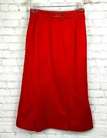 Vintage Roberta Di Camerino Italian Red Skirt Size 40 (4-6) One of a kind!!