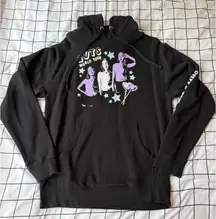 Olivia Rodrigo GUTS Hoodie Womens Small Black World Tour Pullover Spill Ur Guts