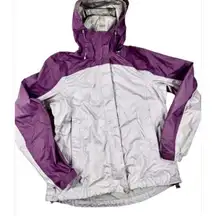 L.L. Bean Purple and Gray Lightweight Jacket with Water-Resistant Design