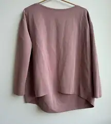 Lululemon Back in Action Long Sleeve Shirt Pique Twilight Rose Pink Size 10? 12?