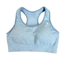 gymshark vital seamless racerback sports bra light blue S gym workout training