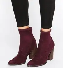Dolce Vita Cammi Suede Sock Heeled Booties 10
