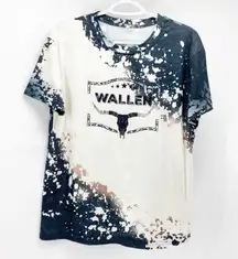 Wallen bleached T-shirt concert casual western country casual festival rodeo