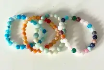 Set of 4 Stretch Beaded Stacking Bracelets