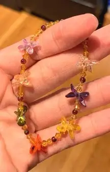 Colorful Butterflies Crystal Bracelet