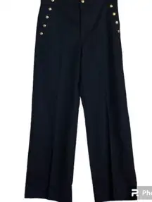 Lauren Ralph Lauren High Waisted Button Embellished Trousers Size 12