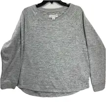 Live Love Lounge Women's Gray Pullover Sleep Pajama Sweatshirt Size L