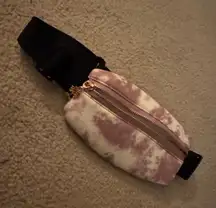 Small Tie-Dye Fanny Pack with Black Strap (running!)