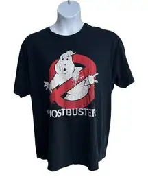 Ghostbusters Movie Unisex XL Black Graphic T-shirt Casual Thrash Nostalgia Retro