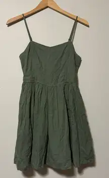 NWT aerie Green Spaghetti Strap Dress
