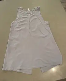 Athleta Women's XS Sleeveless Gray Workout Tank Top Open‎ Back Activewear