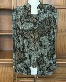 R&M Richard’s Metallic Blouse, size 12