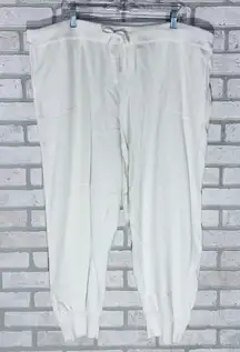 J. Crew Ivory Jogger Pant in Cotton-Cashmere Blend Size 2 Style AU519