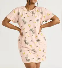 NWT - Short Sleeve Sleepshirt with Pockets -  Monkeys & Bananas.