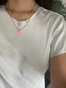 Repurposed Authentic Designer Zipper Pull Gold Plated Layered Necklace