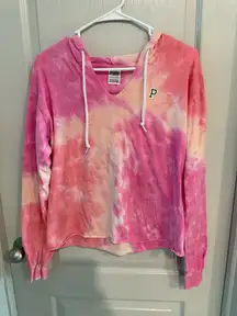 Victoria's Secret PINK y2k tye dye hoodie XS