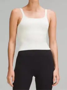 Lululemon Athletica ebb to street White cropped Sports Bra 2