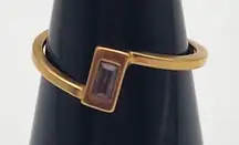 Vintage Avon Gold Tone & Purple Rhinestone Ring (7)