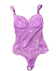 Malizia by La Perla Lilac Lace Bodysuit Size 34C