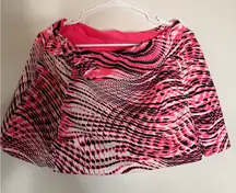 Tail Pink and Black Patterned Skirt