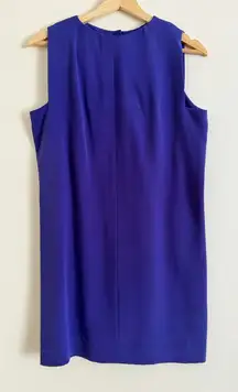 Balenciaga.Edition Purple Silk Sheath Dress France 38 Designer Mini Bold Bright