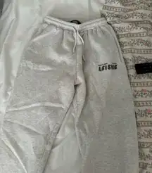 White Fox Boutique Sweatpants Grey White