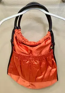 75 Satin Orange Shoulder Bag.