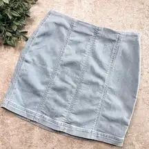 Sky and Sparrow Light Denim Mini Skirt Size Medium