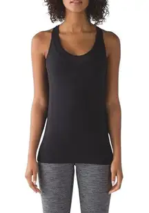 Lululemon Deep Breath Black Built In Bra Tank 6