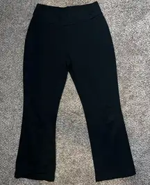 NY&Co Black Flare Leg "Dress Pant Yoga Pants" Size XS High Rise