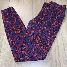 Nike Purple and Orange Leggings tights