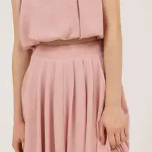 NWT Cousin Couture Spring Dream Midi Skirt in Pink - Size Small