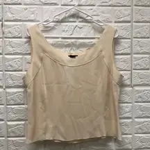 Don‎ Caster Collection 92% silk cream dressy tank top
