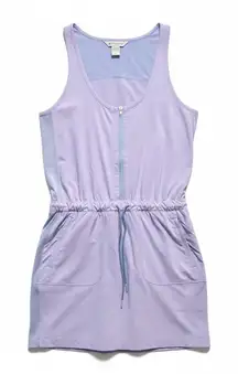 Athleta Expedition Dress Liliac Blue 4 EUC Attached Shorts Pockets
