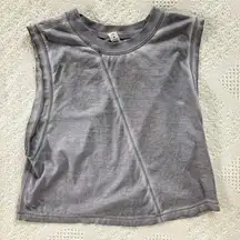 Lululemon  Grey Cropped Tank Top