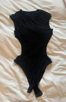 Black Cut Out Bodysuit