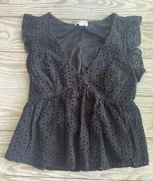 Jun & Ivy peplum blouse size medium