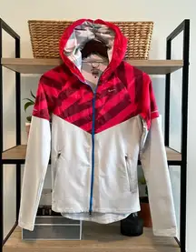 Nike Women's Running Dri-Fit Performance Colorblock Zip Sweatshirt/Light Jacket,