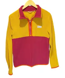 Cotopaxi Amado Color Block Quarter Zip Fleece Pullover - size Small