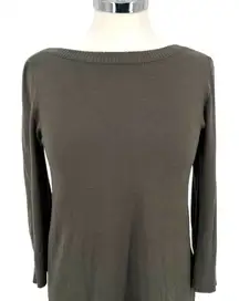 Telluride Clothing Co Olive Green Long Sleeve Pullover Sweater Size Small