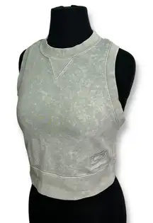Nike Acid Wash Cropped Tank Top Sleeveless Athletic Workout‎ Crop Grey XS