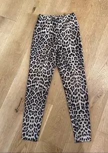 LPA  Miley Legging in Leopard Print Faux Suede