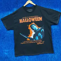 John Carpenter's and Bloody Disgusting ‘s Halloween Michael Myers “The Night He Came Home” Horror T-Shirt Size Large